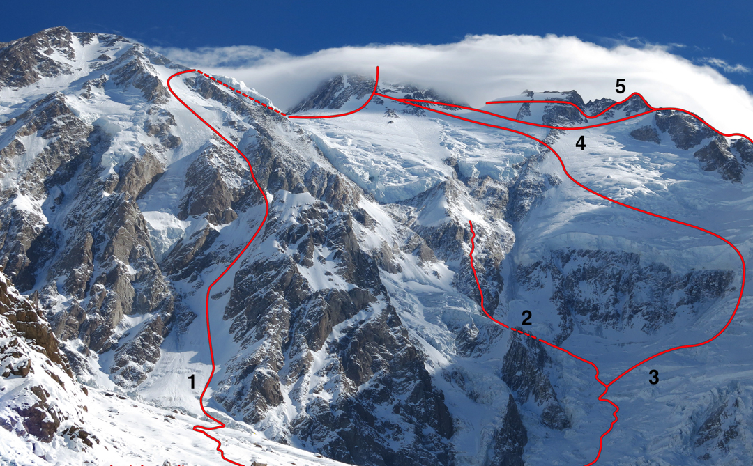 climbing routes on nanga parbat